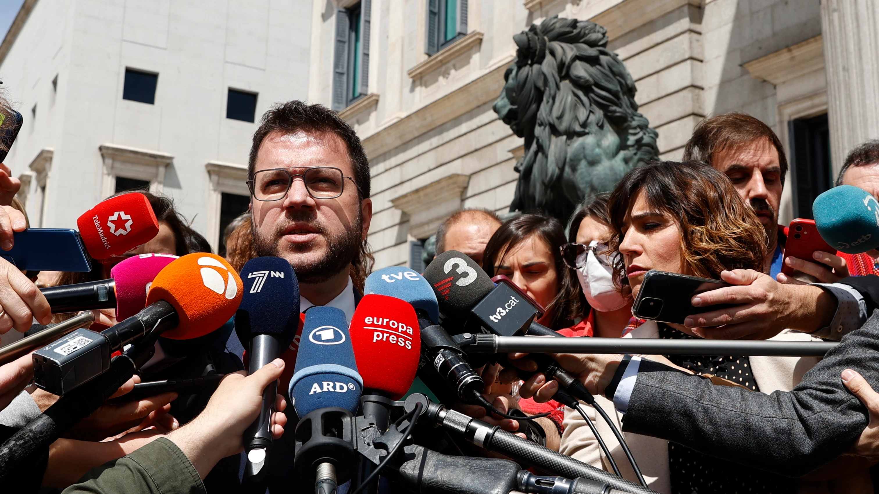 El presidente de la Generalitat de Cataluña, Pere Aragonès El presidente de la Generalitat de Cataluña, Pere Aragonès