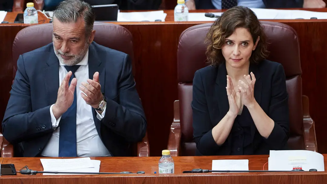 Isabel Díaz Ayuso y Enrique López Isabel Díaz Ayuso y Enrique López