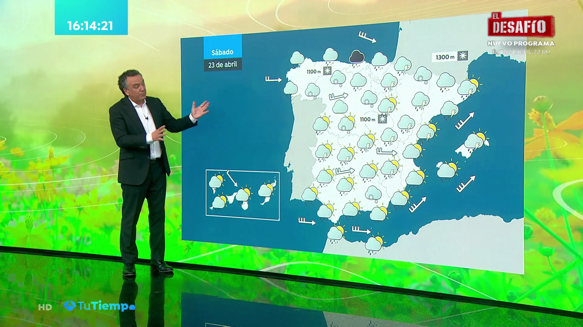 Viernes de bajada de temperaturas y lluvias que el s&aacute;bado se mantienen en Andaluc&iacute;a y el Cant&aacute;brico
