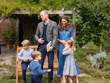 El príncipe Guillermo y Kate Middleton con sus hijos El príncipe Guillermo y Kate Middleton con sus hijos