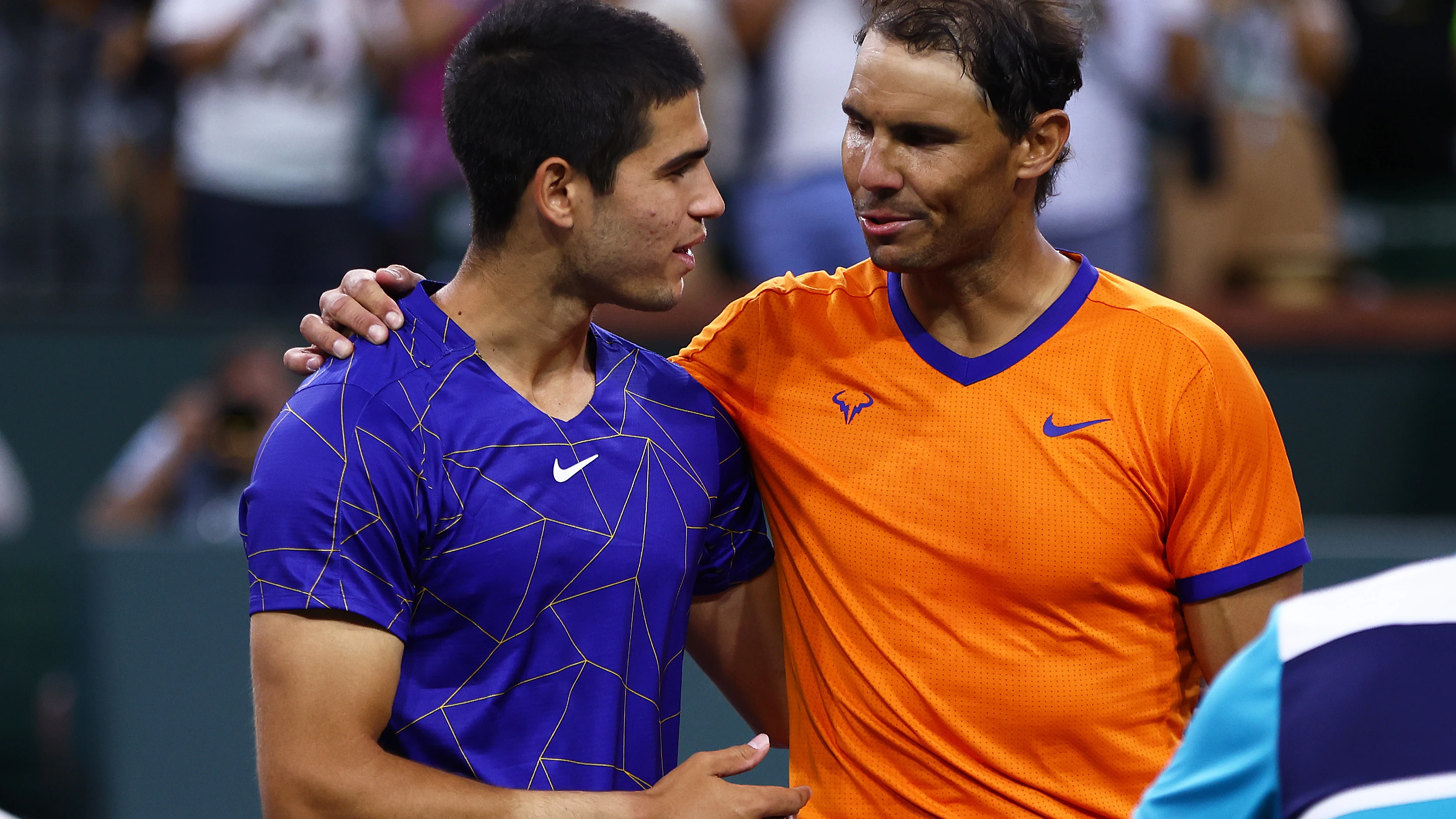 Rafa Nadal y Carlos Alcaraz en el Mutua Madrid Open Nadal - Alcaraz en el Mutua Madrid Open