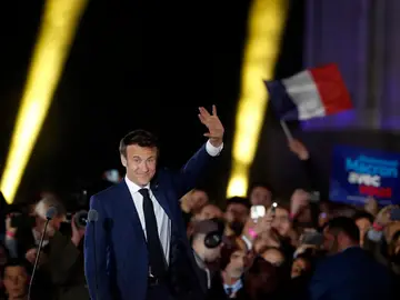 Macron, en su primer discurso tras las elecciones: Macron, en su primer discurso tras las elecciones: