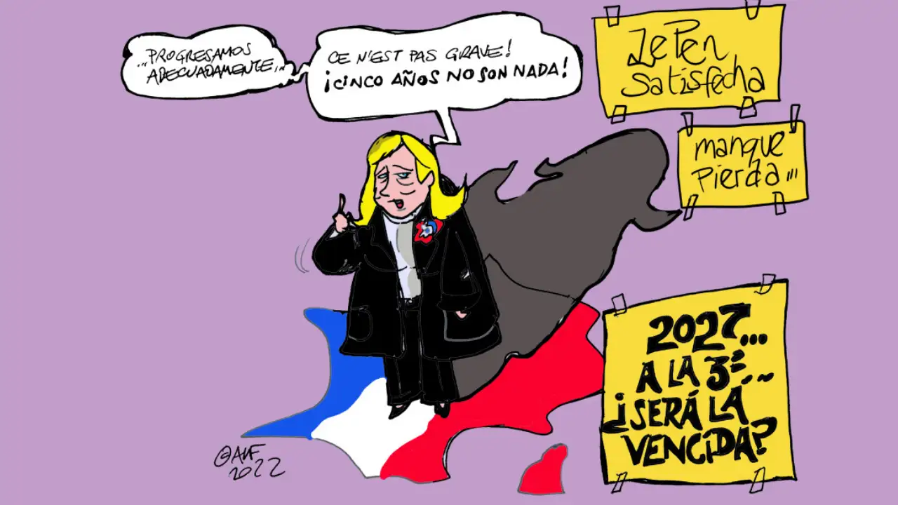 El "progreso" de Le Pen en las elecciones de Francia, la viñeta gráfica de Alfredo Boto-Hervás El "progreso" de Le Pen en las elecciones de Francia, la viñeta gráfica de Alfredo Boto-Hervás