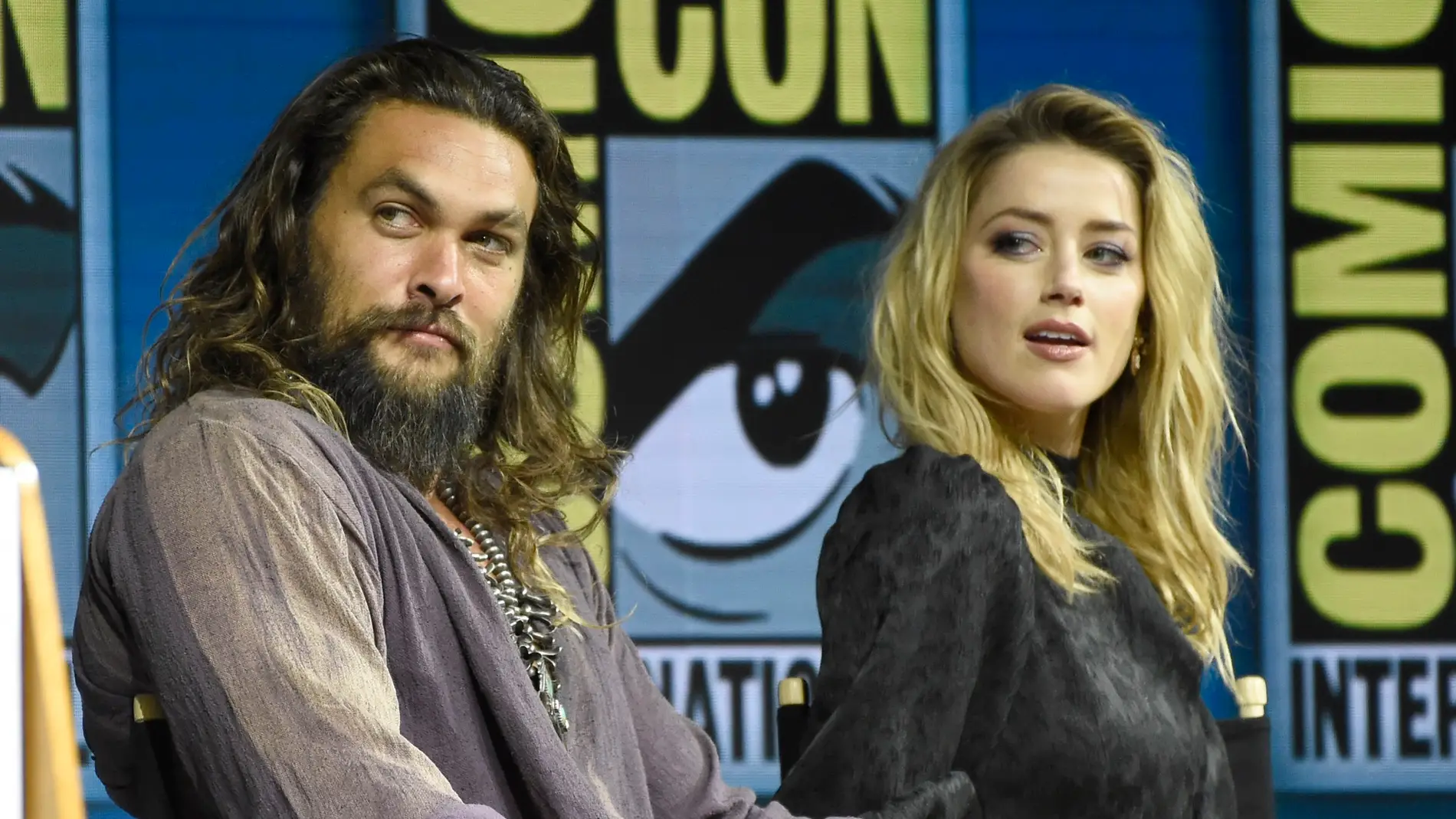Jason Momoa y Amber Heard, protagonistas de 'Aquaman'