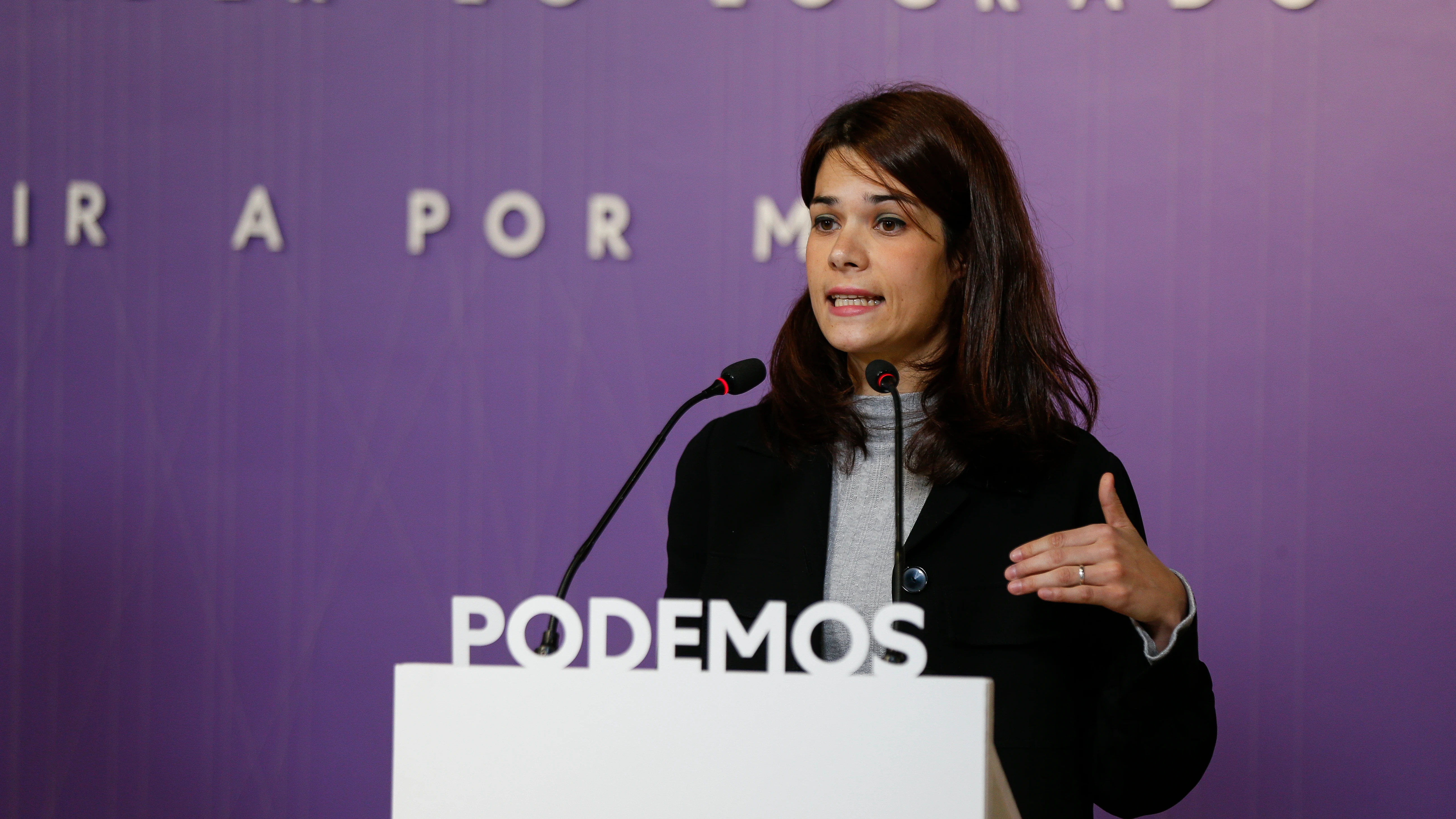 La portavoz de Unidas Podemos Isa Serra La portavoz de Unidas Podemos Isa Serra