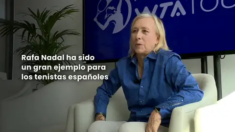 Navrátilová, con Antena 3 Deportes Navrátilová, con Antena 3 Deportes