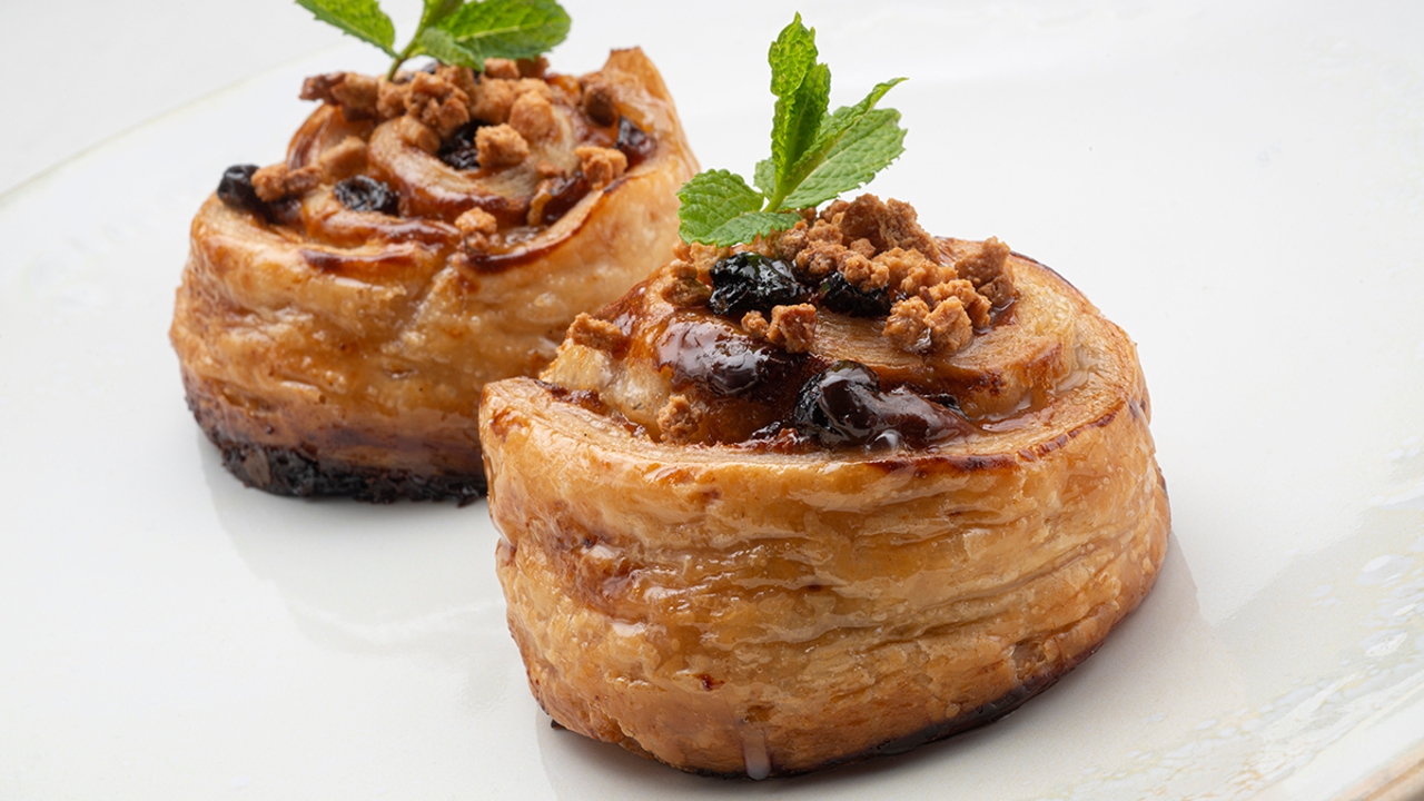 Un postre delicioso receta de caracolas con pasas, de Arguiñano Un postre delicioso receta de caracolas con pasas, de Arguiñano