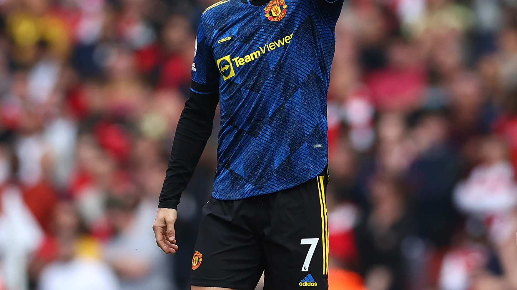 Cristiano Ronaldo durante un partido con el Manchester Cristiano Ronaldo durante un partido con el Manchester