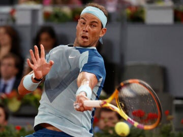 Rafa Nadal durante su partido contra Kecmanovic