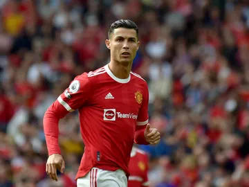 Cristiano Ronaldo durante un partido con el Manchester Cristiano Ronaldo durante un partido con el Manchester