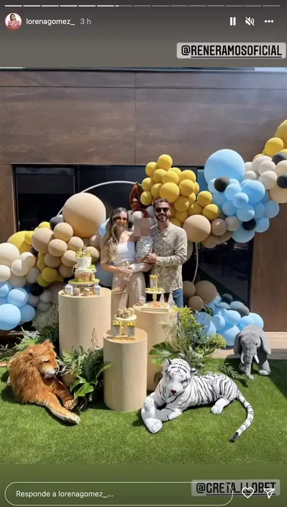 La fiesta de cumpleaños del hijo de Lorena Gómez y René Ramos