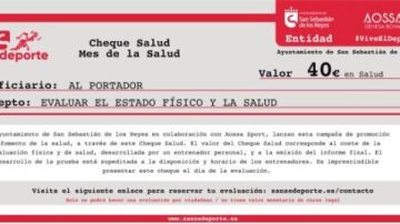 El cheque del ayuntamiento de San Sebastián de los Reyes