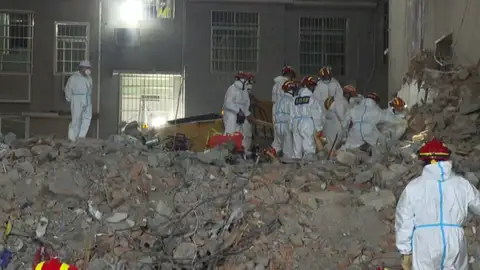 Derrumbe en China Derrumbe en China