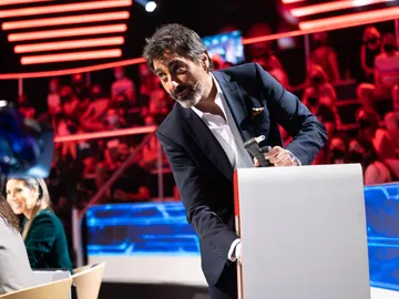 Juan del Val con el botón de la injusticia Juan del Val con el botón de la injusticia