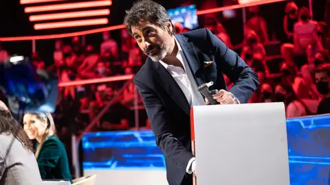 Juan del Val con el botón de la injusticia Juan del Val con el botón de la injusticia