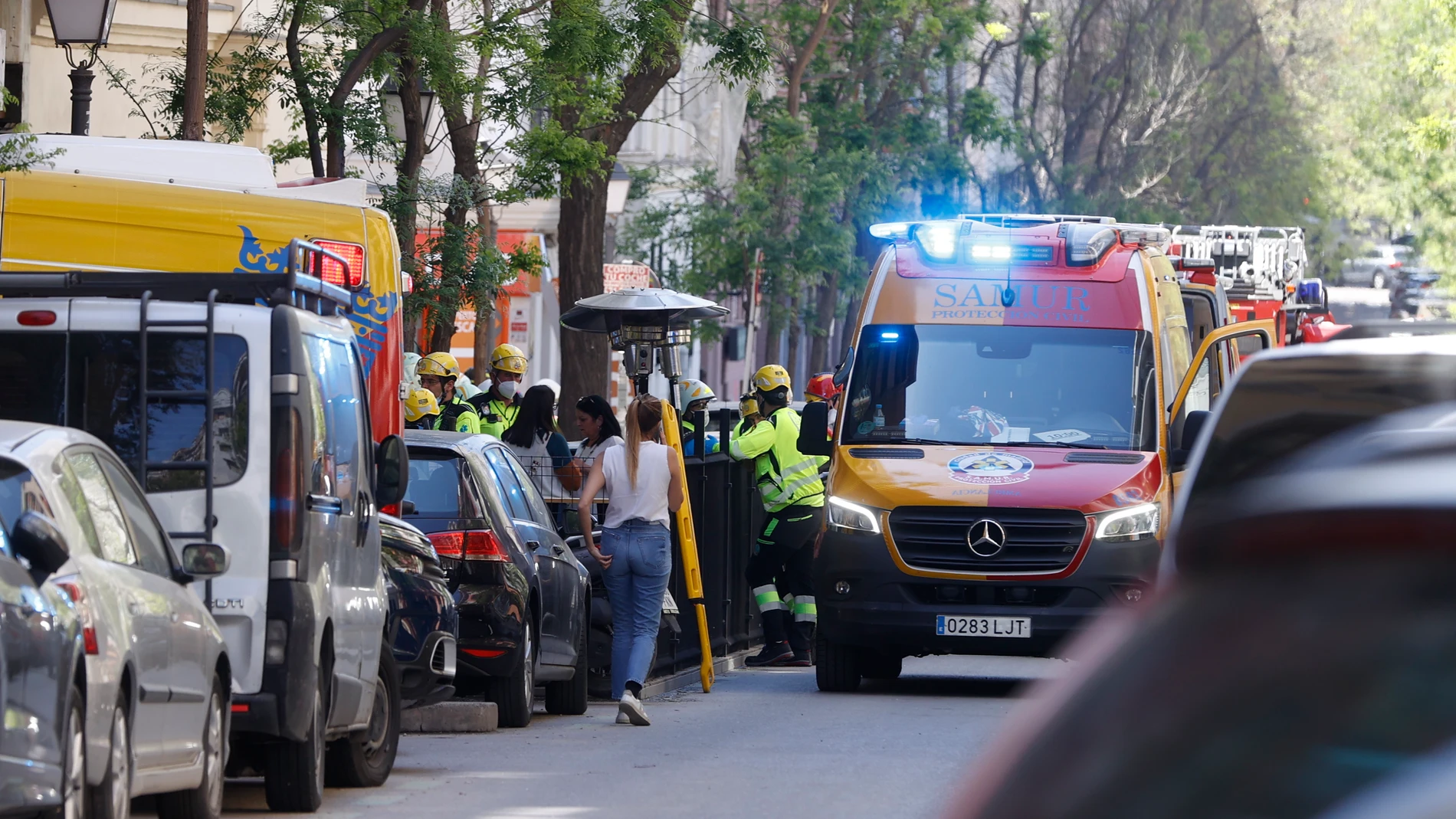 Explosión en Madrid: "He visto a una niña herida"