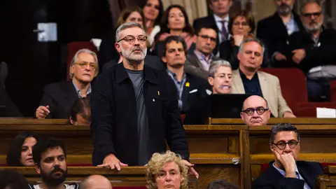 Carles Riera en el Parlamento Catalán Carles Riera en el Parlamento Catalán