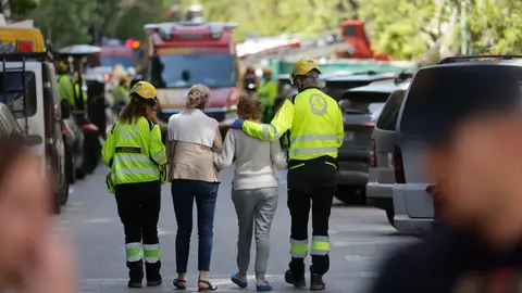 Explosión en el barrio de Salamanca: "He visto una persona herida sangrando" Explosión en el barrio de Salamanca: "He visto una persona herida sangrando"