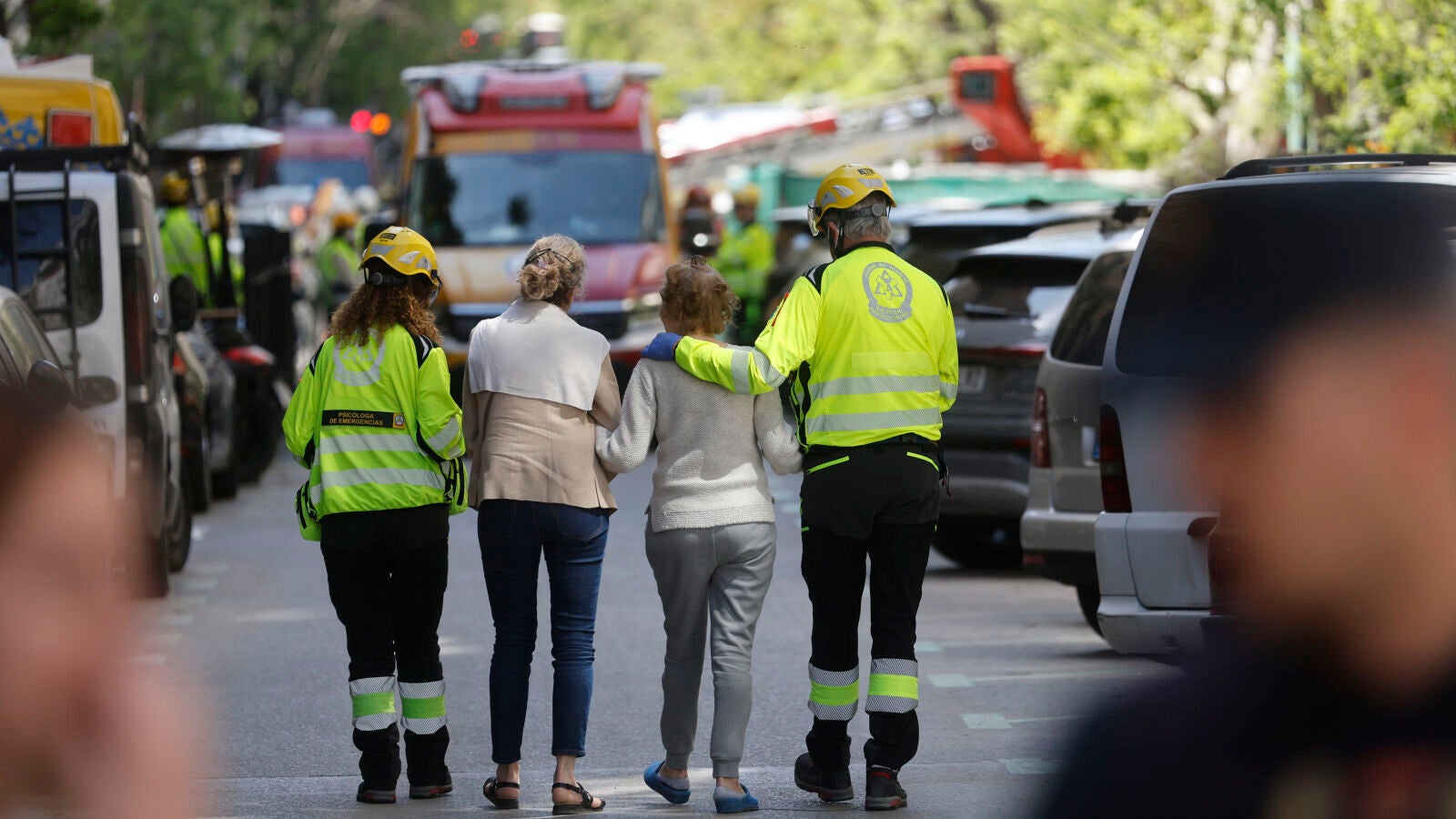 Una testigo de la explosión en el barrio de Salamanca: 