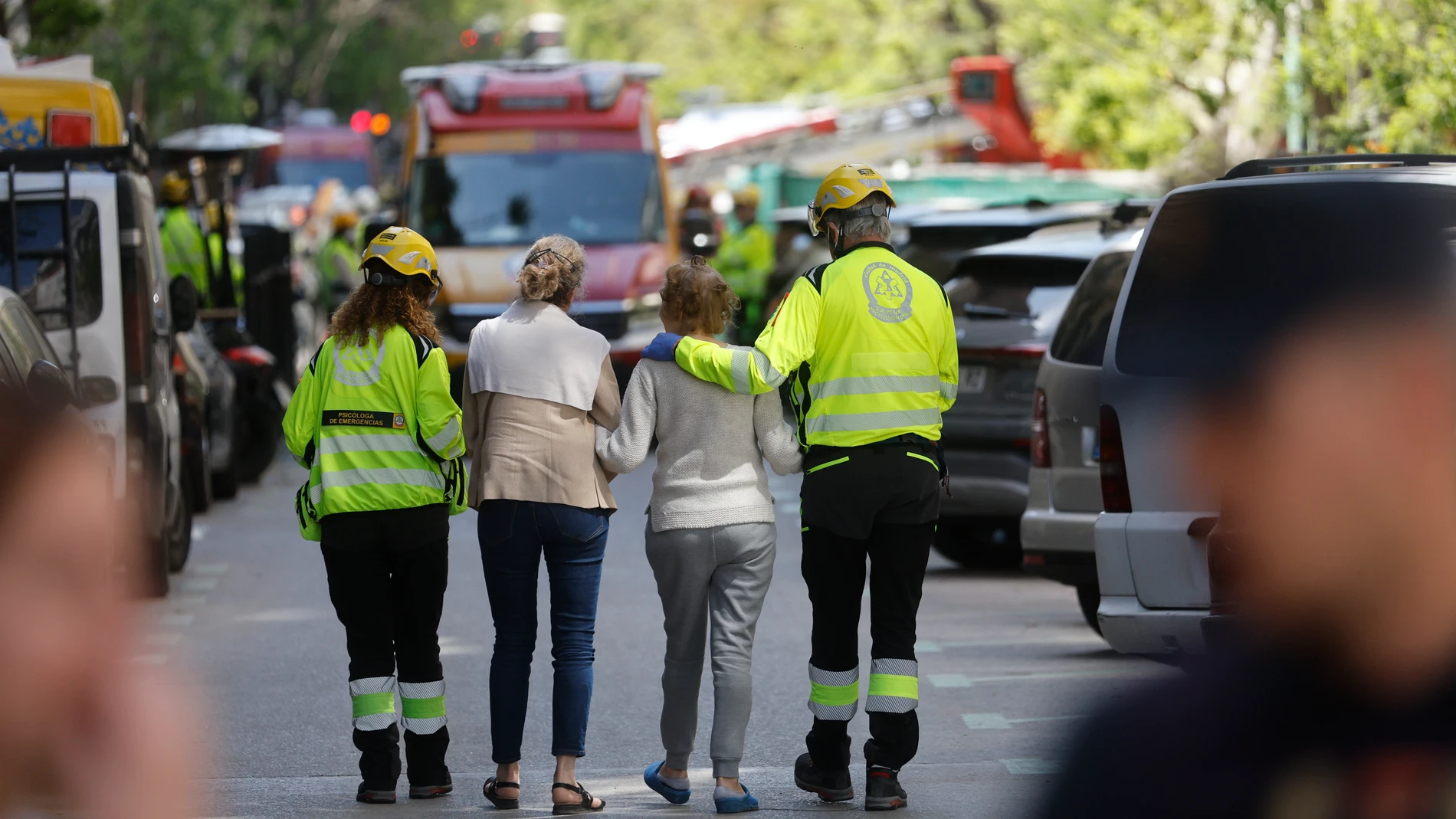 Explosión en el barrio de Salamanca: "He visto una persona herida  sangrando"