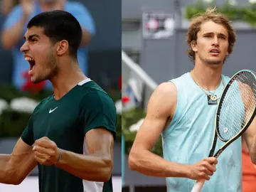 Carlos Alcaraz - Alexander Zverev: Horario y dónde ver la final de hoy del Mutua Madrid Open Carlos Alcaraz - Alexander Zverev: Horario y dónde ver la final de hoy del Mutua Madrid Open