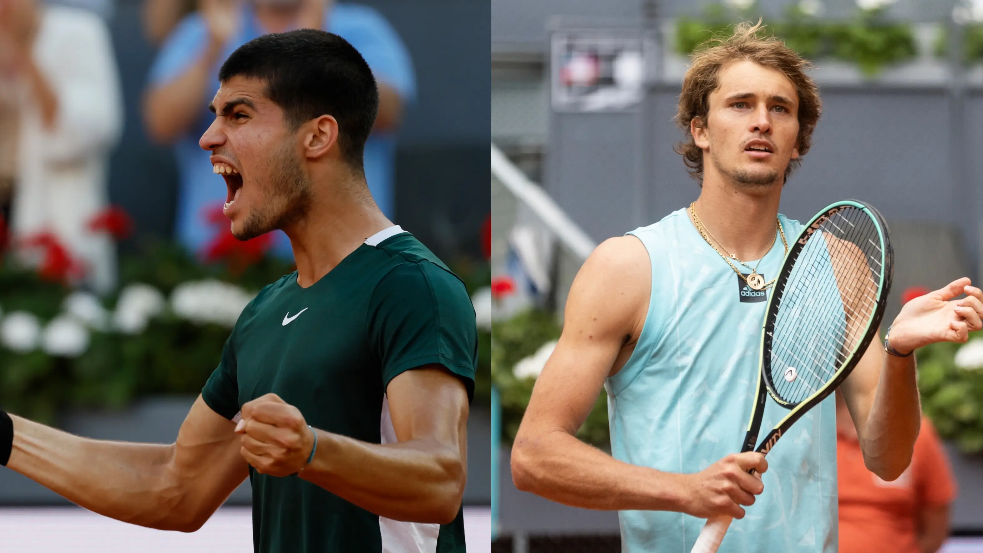 Carlos Alcaraz - Alexander Zverev: Horario y dónde ver la final de hoy del Mutua Madrid Open Carlos Alcaraz - Alexander Zverev: Horario y dónde ver la final de hoy del Mutua Madrid Open