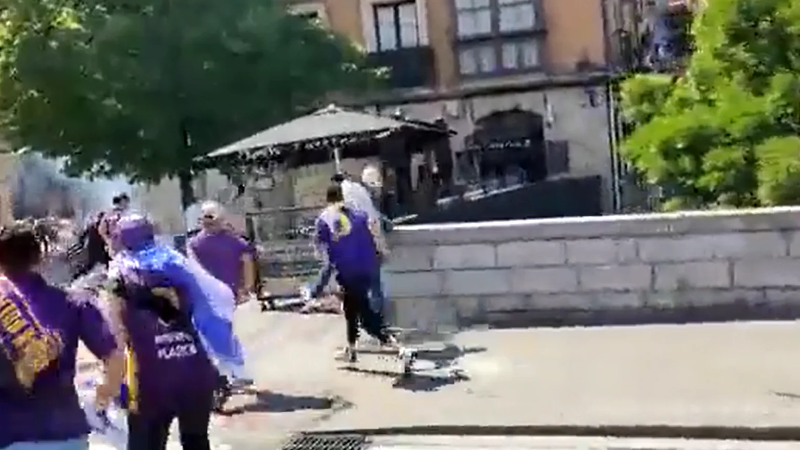 Dos detenidos en los altercados de manifestantes propalestinos en las calles de Bilbao Dos detenidos en los altercados de manifestantes propalestinos en las calles de Bilbao