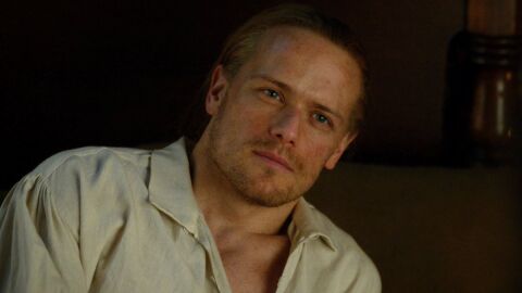 Sam Heughan como Jamie en 'Outlander'