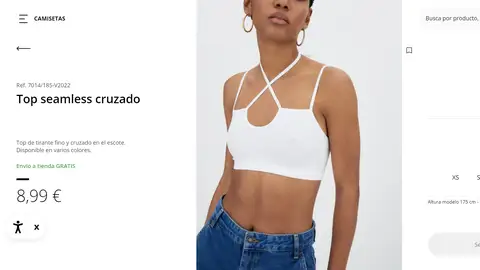 Top con tirantes cruzados Top con tirantes cruzados