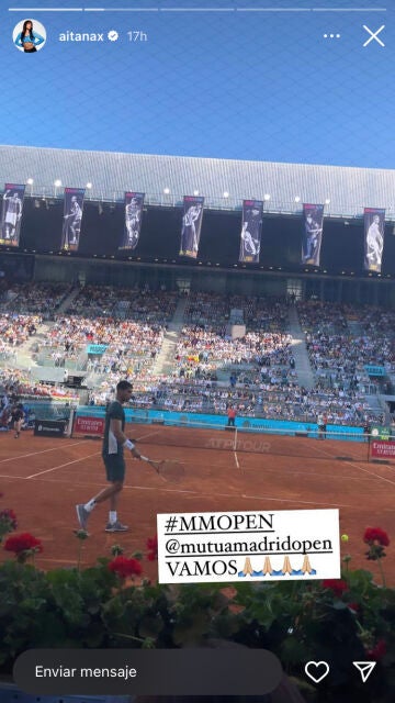 Aitana asiste al Mutua Madrid Open 