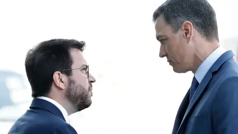 Pedro Sánchez y Pere Aragonès Pedro Sánchez y Pere Aragonès