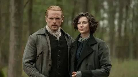 Jamie y Claire Fraser, de 'Outlander' Jamie y Claire Fraser, de 'Outlander'