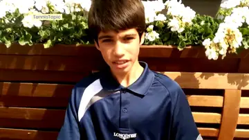 Alcaraz, en una entrevista a los 12 años