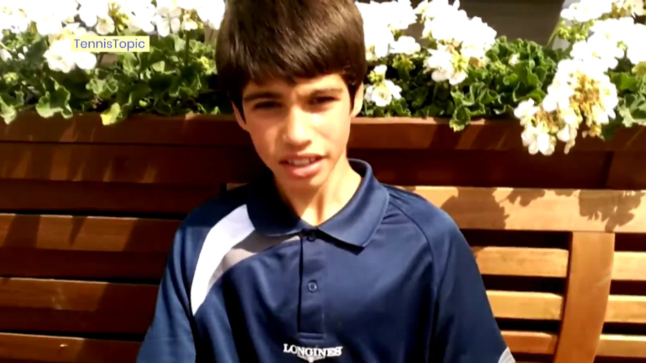 Alcaraz, en una entrevista a los 12 años Alcaraz, en una entrevista a los 12 años