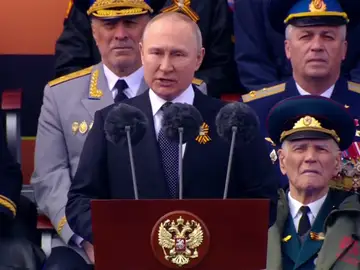 El discurso completo de Vladímir Putin hoy en el Día de la Victoria, en vídeo