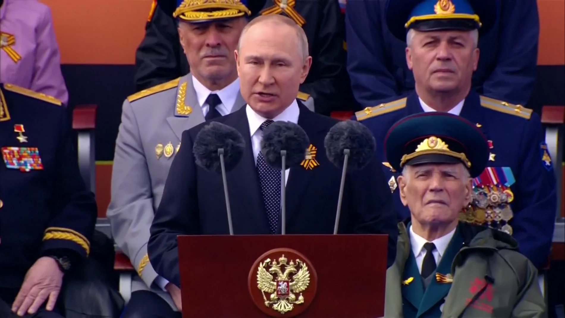 Vladímir Putin en el Día de la Victoria