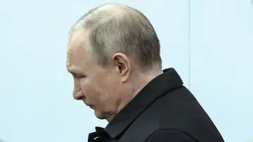 Vladímir Putin, presidente de Rusia, durante el desfile del Día de la Victoria