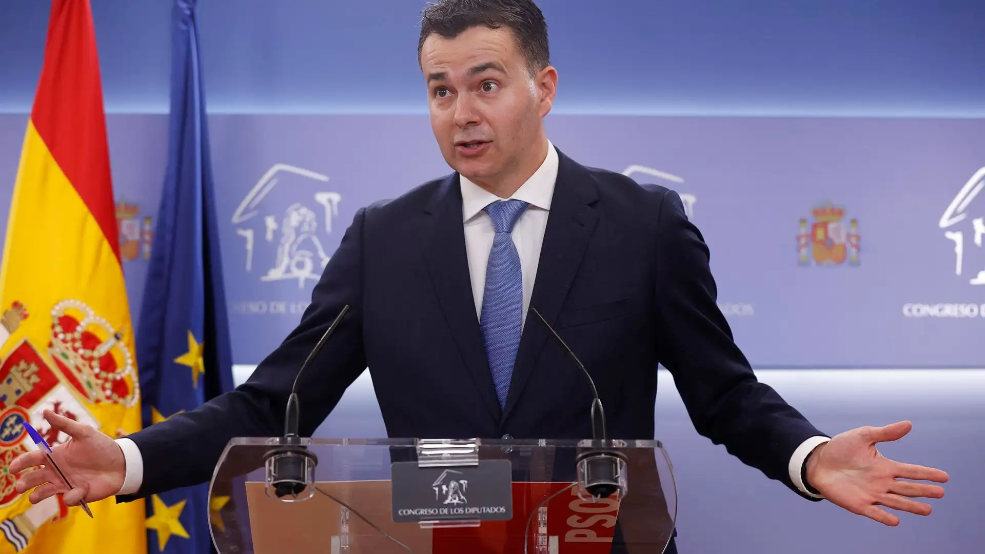El portavoz del PSOE anuncia la comparecencia de Pedro S&aacute;nchez por Pegasus en el Congreso "en las pr&oacute;ximas semanas"
