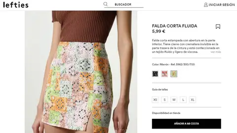 Falda corta Falda corta