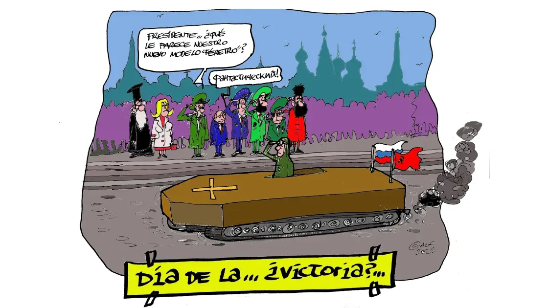 El Día de la Victoria en Rusia, en la viñeta gráfica de Alfredo Boto-Hervás El Día de la Victoria en Rusia, en la viñeta gráfica de Alfredo Boto-Hervás
