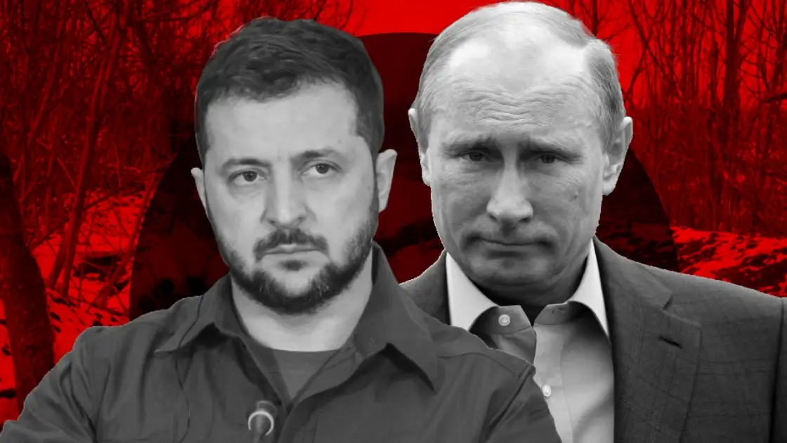 Imagen de Vladimir Putin y Volodomir Zelenski, protagonistas del conflicto b&eacute;lico