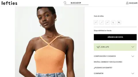Top de canalé Top de canalé