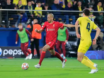 Fabinho, en el partido de Champions ante el Villarreal Fabinho, en el partido de Champions ante el Villarreal