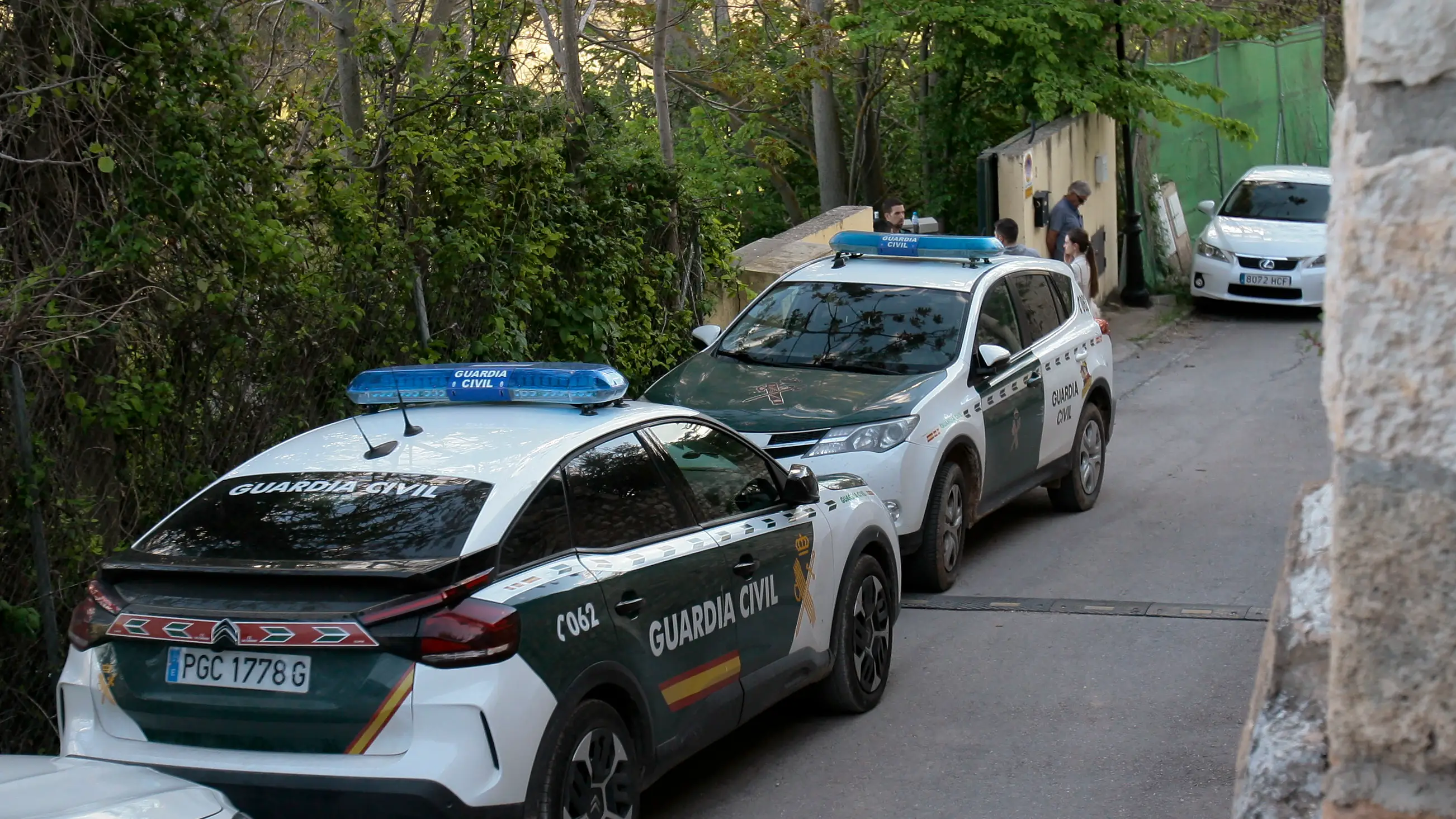 Guardia Civil en la vivienda de Brihuega, Guadalajara