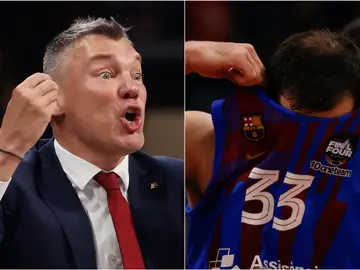 Jasikevicius y Mirotic representan la enésima caída del Barça en Euroliga Jasikevicius y Mirotic representan la enésima caída del Barça en Euroliga