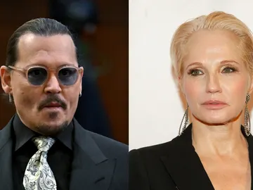 Johnny Depp y Ellen Barkin Johnny Depp y Ellen Barkin