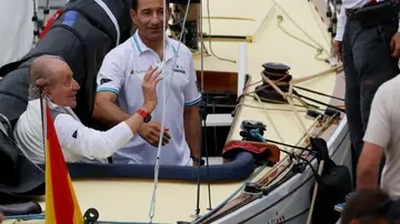 El rey emérito en el barco 'Bribón' El rey emérito en el barco 'Bribón'