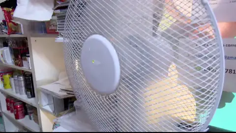 Imagen de archivo de un ventilador Imagen de archivo de un ventilador