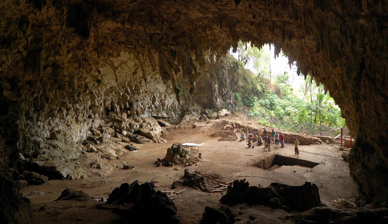 Lugar del descubrimiento del Homo floresiensis