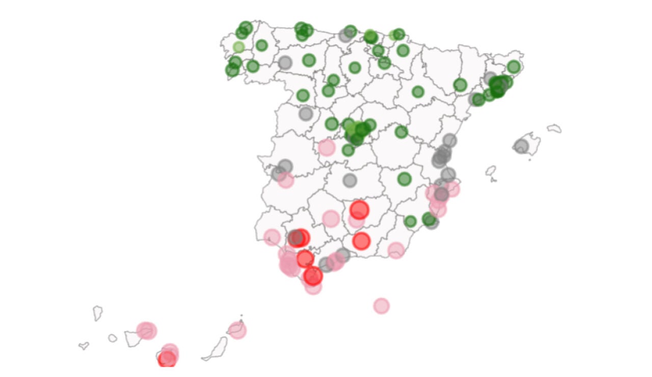 Tasa de paro en los principales municipios españoles